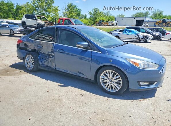 1FADP3J21JL246382 2018 FORD FOCUS Синий Передняя правая четверть