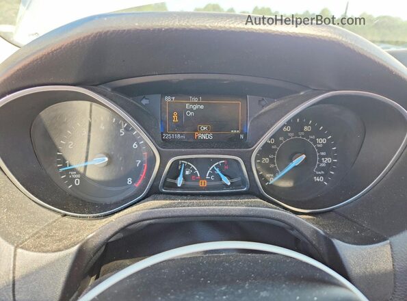 1FADP3K20GL277632 2016 FORD FOCUS Silver Вид щитка приладів