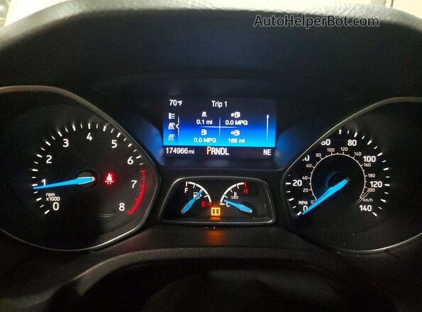 1FADP3K20JL252155 2018 FORD FOCUS Silver Вид щитка приладів