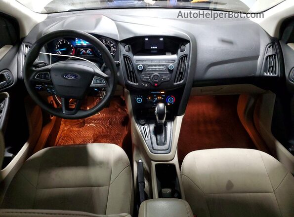 1FADP3K20JL252155 2018 FORD FOCUS Silver Вид панелі приладів