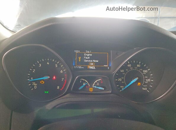 1FADP3K21GL283259 2016 FORD FOCUS Silver Widok zestawu wskaźników