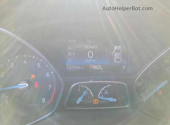 1FADP3K21JL236370 2018 FORD FOCUS Черный Вид щитка приборов
