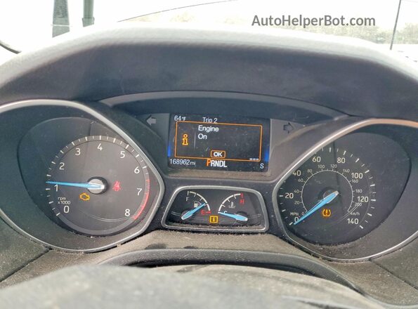 1FADP3K22GL357532 2016 FORD FOCUS Gray Вид щитка приладів