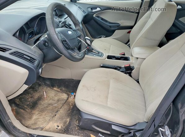 1FADP3K22GL357532 2016 FORD FOCUS Gray Вид салону спереду
