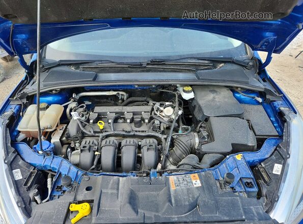 1FADP3K22JL222400 2018 FORD FOCUS Blue Rear interior view