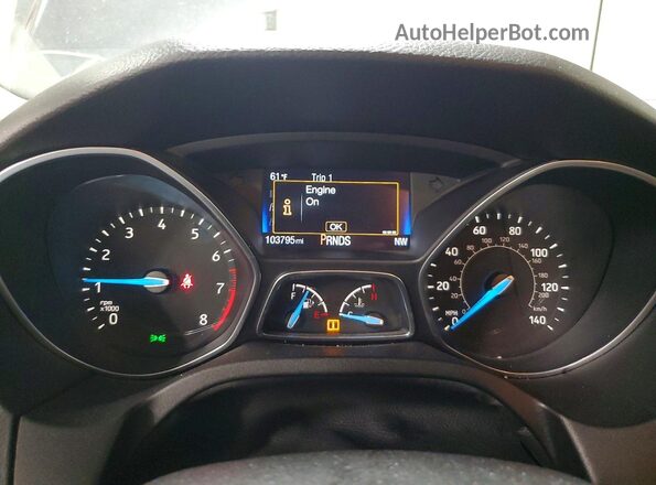 1FADP3K23GL246987 2016 FORD FOCUS Серый Вид щитка приборов
