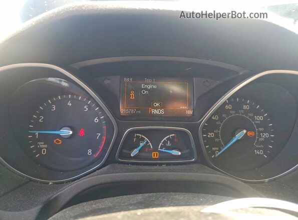 1FADP3K23GL304046 2016 FORD FOCUS Gray Սարքավորումների վահանակի տեսք