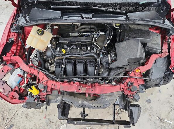 1FADP3K23GL312115 2016 FORD FOCUS Red Widok wnętrza z tyłu