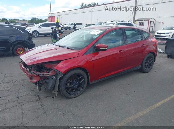 1FADP3K24GL247310 2016 FORD FOCUS Red წინა მარცხენა ხედი სამი მეოთხედიდან