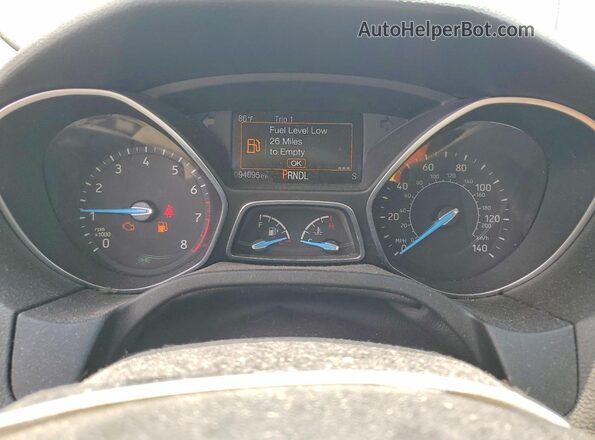 1FADP3K24JL203038 2018 FORD FOCUS Gray Вид щитка приладів