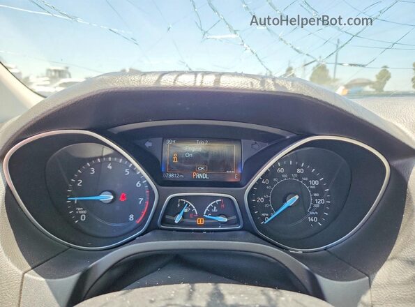1FADP3K24JL260209 2018 FORD FOCUS Белый Вид щитка приборов