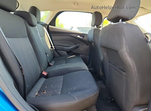 1FADP3K25GL253861 2016 FORD FOCUS Blue უკანა სავარძლების ხედი