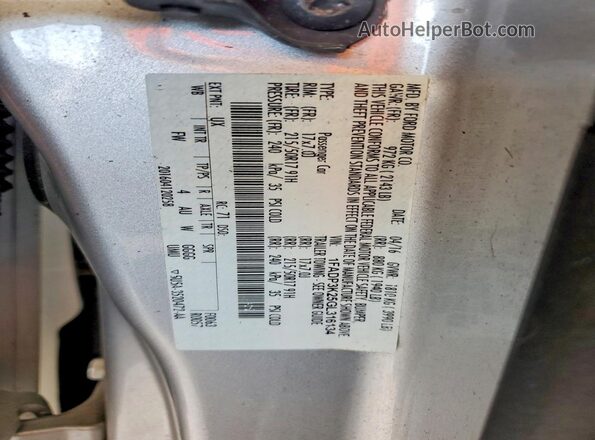 1FADP3K25GL316134 2016 FORD FOCUS Silver 