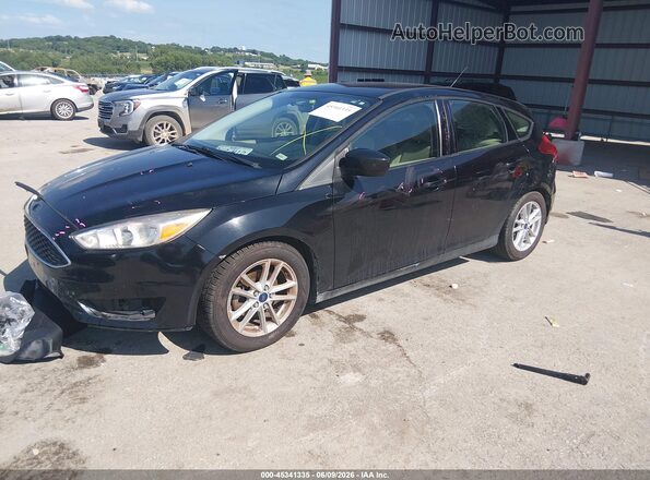 1FADP3K25JL242169 2018 FORD FOCUS Black Przód lewy