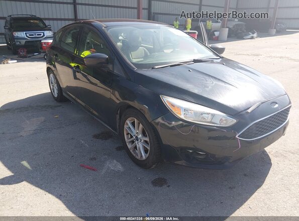1FADP3K25JL242169 2018 FORD FOCUS Black Widok z przodu