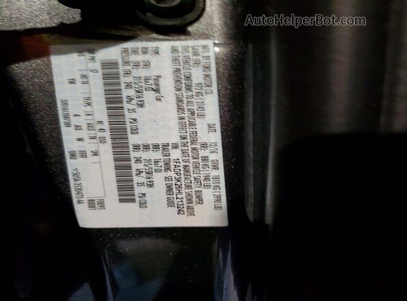1FADP3K26HL213242 2017 FORD FOCUS Black Widok naklejki z numerem VIN
