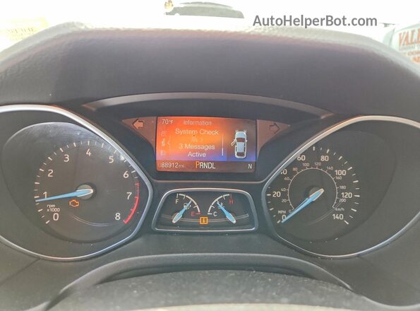 1FADP3K26HL279130 2017 FORD FOCUS Silver Вид щитка приладів
