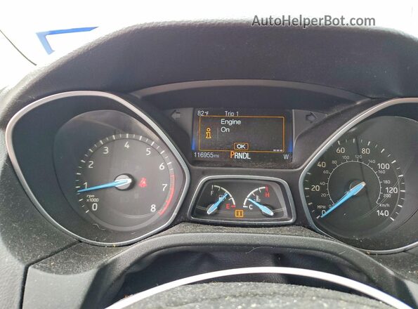 1FADP3K26HL332540 2017 FORD FOCUS Red ხელსაწყოთა პანელის ხედი