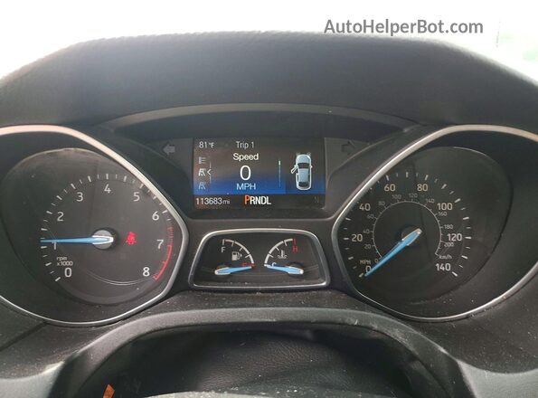 1FADP3K26JL280137 2018 FORD FOCUS Silver Вид щитка приладів
