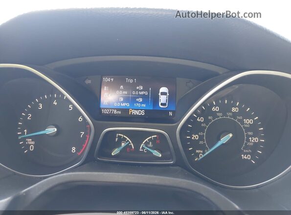 1FADP3K27GL225852 2016 FORD FOCUS Silver Вид задніх сидінь