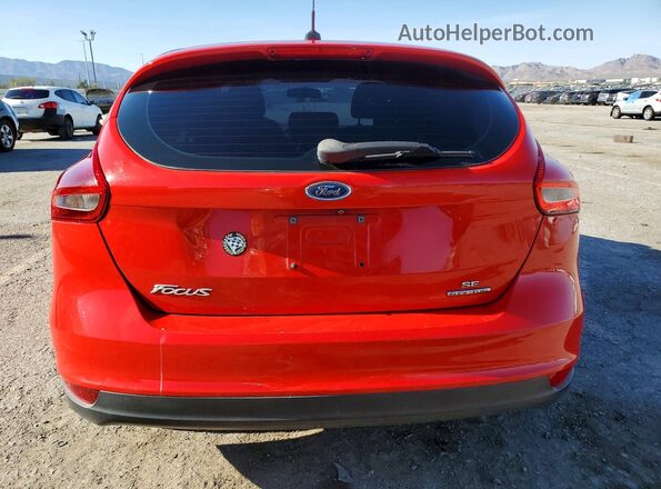 1FADP3K27GL255384 2016 FORD FOCUS Red Вид ззаду