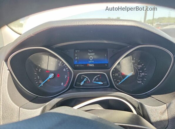 1FADP3K27HL308134 2017 FORD FOCUS White Vista del cuadro de instrumentos