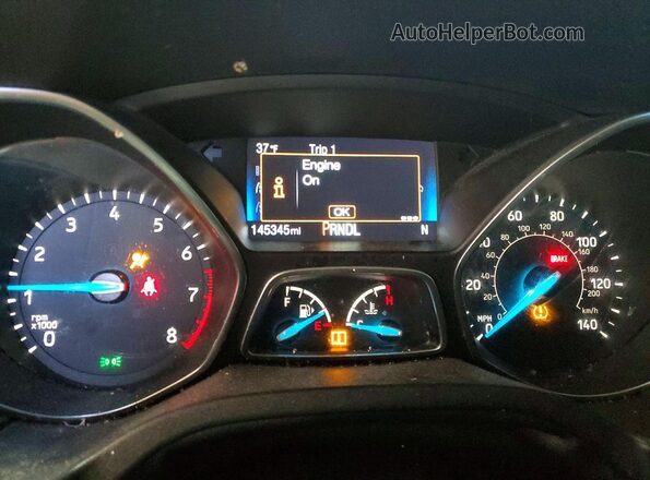 1FADP3K27JL268028 2018 FORD FOCUS Белый Вид щитка приборов