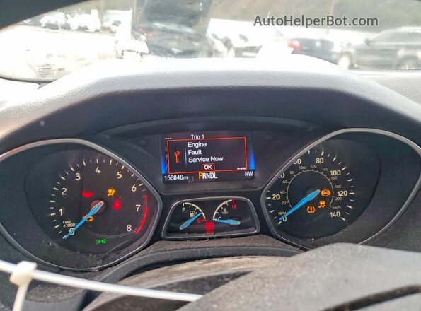 1FADP3K28GL232471 2016 FORD FOCUS White Вид щитка приладів