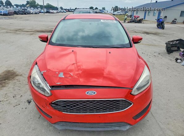 1FADP3K28HL258635 2017 FORD FOCUS Red Front view