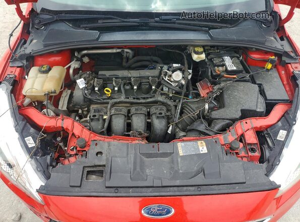 1FADP3K28HL258635 2017 FORD FOCUS Red Rear interior view