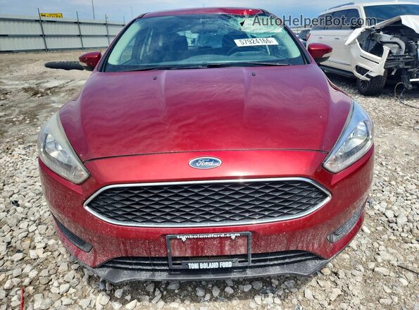 1FADP3K28HL328876 2017 FORD FOCUS Red Вид спереду