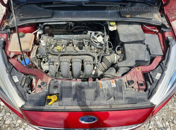1FADP3K28HL328876 2017 FORD FOCUS Red Вид задньої частини салону