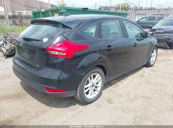 1FADP3K28HL340624 2017 FORD FOCUS Black Задня права чверть