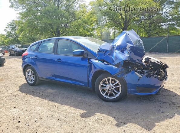 1FADP3K28JL215001 2018 FORD FOCUS Синий Передняя правая четверть