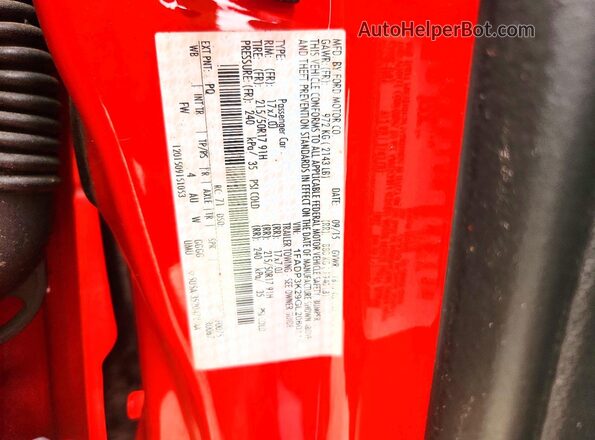 1FADP3K29GL206011 2016 FORD FOCUS Red Շարժիչի բաժամունքի տեսք