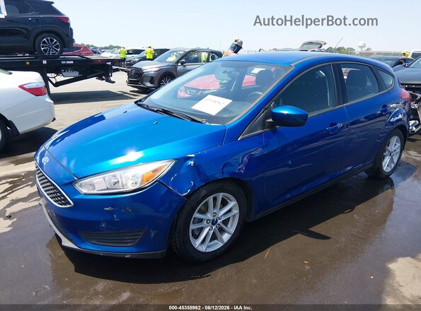 1FADP3K29JL238044 2018 FORD FOCUS Синий Передняя левая четверть