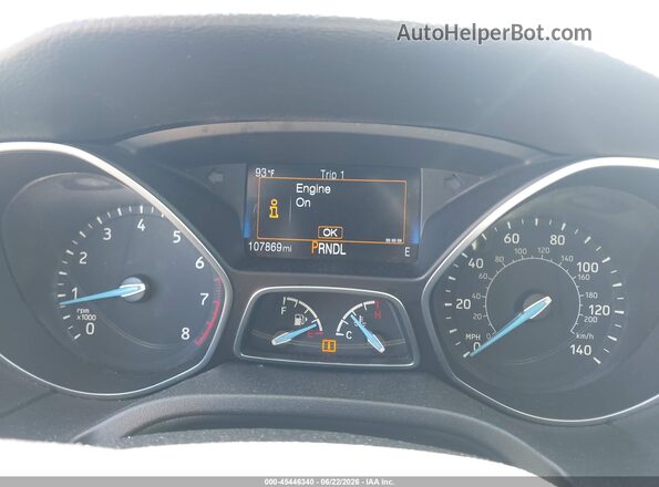 1FADP3K2XGL263320 2016 FORD FOCUS Black Vista de los asientos traseros