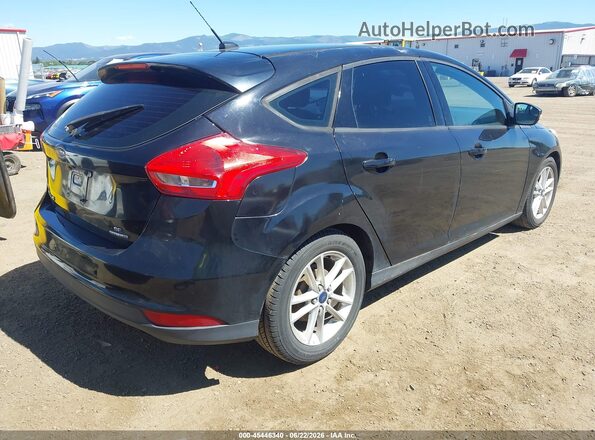1FADP3K2XGL263320 2016 FORD FOCUS Black Trasero derecho