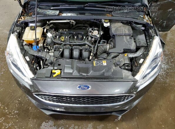 1FADP3K2XHL231582 2017 FORD FOCUS Серый Вид задней части салона