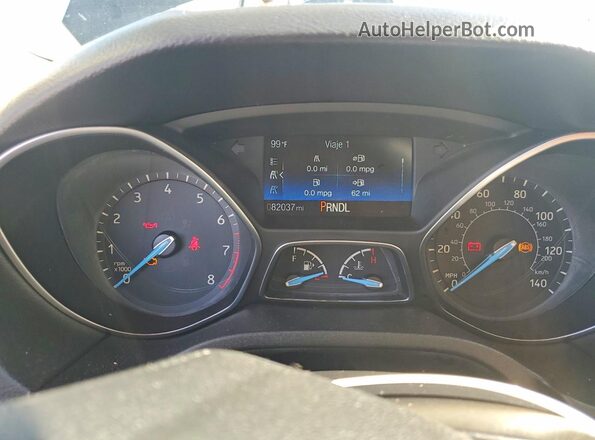 1FADP3K2XJL256567 2018 FORD FOCUS Black Вид щитка приладів