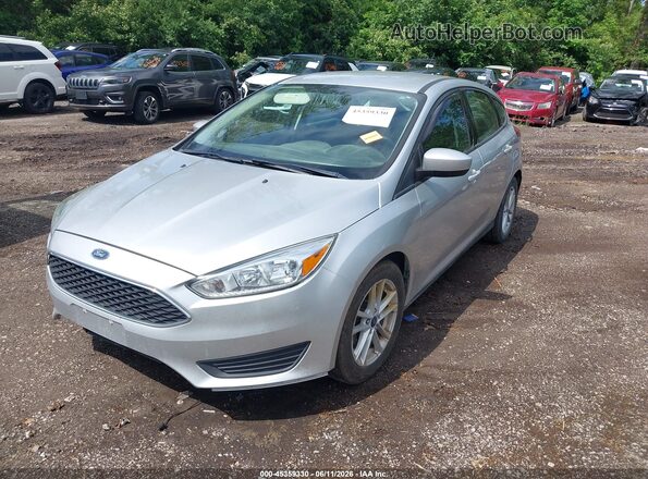 1FADP3K2XJL280433 2018 FORD FOCUS Silver წინა მარცხენა ხედი სამი მეოთხედიდან