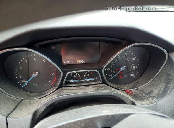 1FADP3K2XJL285308 2018 FORD FOCUS Gray Вид щитка приладів