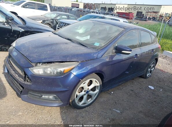 1FADP3L90GL200075 2016 FORD FOCUS Dark Blue Vista tres cuartos delantera izquierda