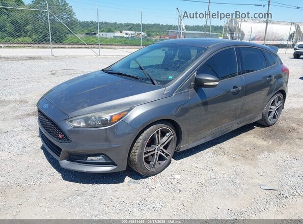 1FADP3L90HL266630 2017 FORD FOCUS ST Gray წინა მარცხენა ხედი სამი მეოთხედიდან