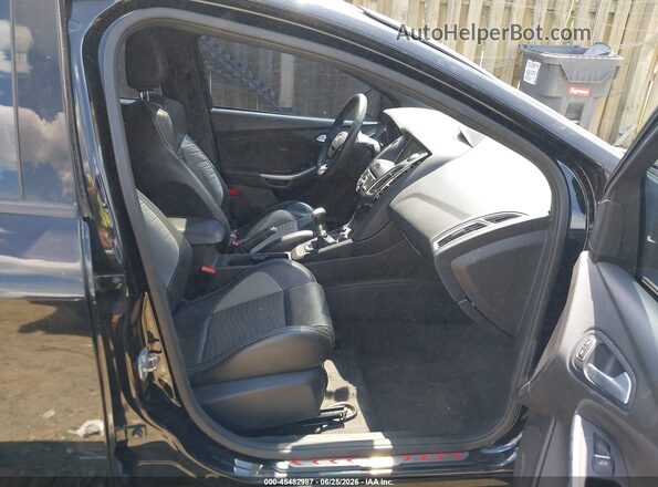 1FADP3L90JL285264 2018 FORD FOCUS ST Black წინა სალონის ხედი