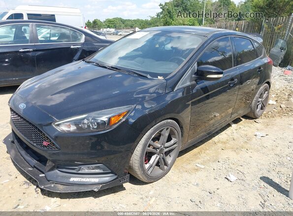 1FADP3L90JL285264 2018 FORD FOCUS ST Black წინა მარცხენა ხედი სამი მეოთხედიდან