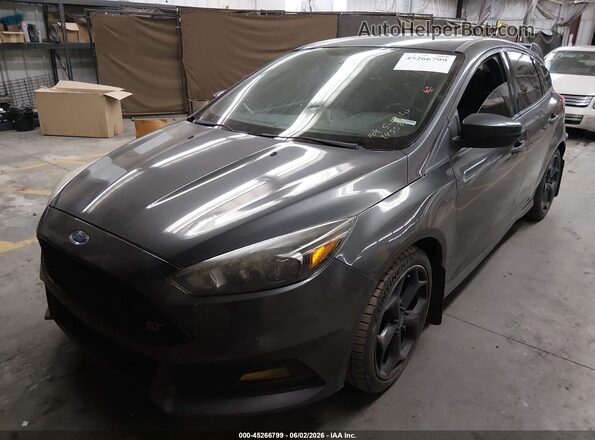 1FADP3L91HL245589 2017 FORD FOCUS ST Gray Przód lewy
