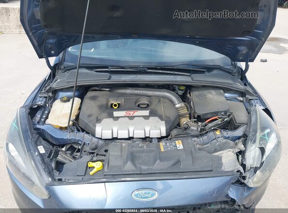 1FADP3L91JL229382 2018 FORD FOCUS ST Blue Вид ззаду