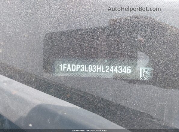 1FADP3L93HL244346 2017 FORD FOCUS Blue Вид підкапотного простору