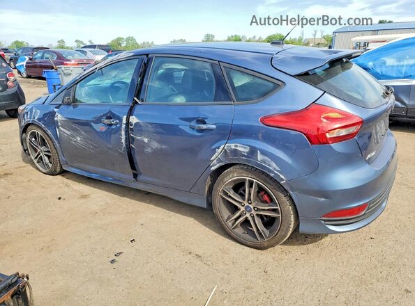 1FADP3L93JL225950 2018 FORD FOCUS Blue Trasero izquierdo